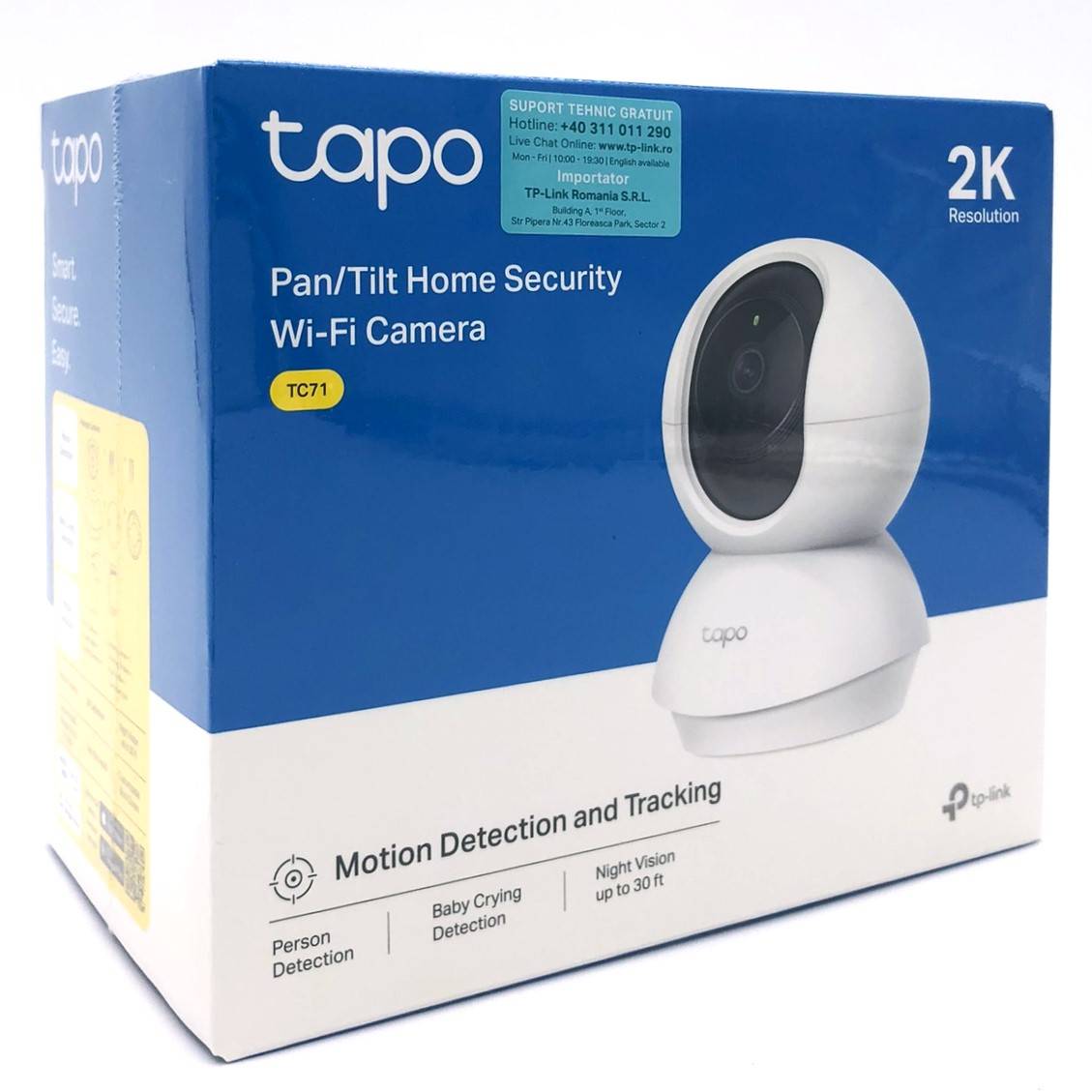 Tapo TC71 V1 Netværksovervågningskamera 2304 x 1296 --> I externt lager, forväntat leveransdatum hos dig 16-09-2026