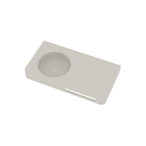 Ideavit SolidBrio-90 håndvask, 90x48 cm, mat hvid