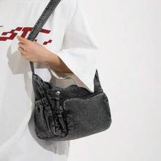 Peach Tree Unisex Casual Chest Bag, Shoulder Bag, Messenger Bag, Waist Bag, Business, Retro, Minimalist, Suitable For Travel, Outdoor, Gift For Men, F - Multicolor - Black,Light Blue,Dark Blue