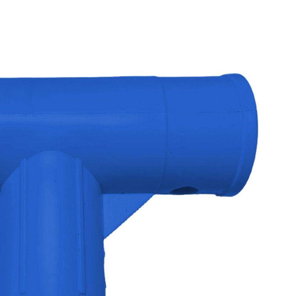 För INTEX 28273 Nedgrävd pool Rostbeständig Poolslangadapter 40 mm Kraftig Slangkoppling PP Rak T-koppling blå
