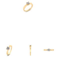 14 Karat Guld Ring fra Henrik Ørsnes Design med Diamant 0,50 Carat W/SI