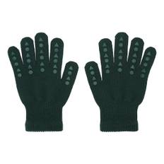 Fingervanter Merinould - Forest Green - 1-2y