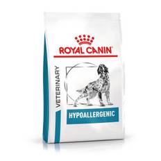 Royal Canin Veterinary Hypoallergenic hundfoder. Förpackning: 3 x 2 kg