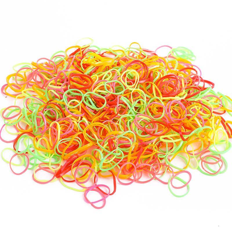 500 st Husdjursgummiband Blandad Färg Hög Elasticitet Gummi Stretchiga Husdjurshårrosetter för Katt 500pcs