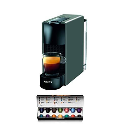 Nespresso Krups XN110BRD Essenza mini kaffekapselmaskin | 0,6 l | 19 bar | energisparläge | grå | energiklass A