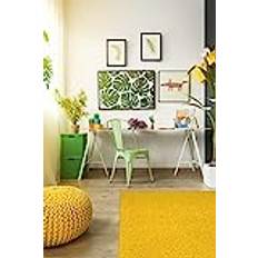 egrass premium konstgräs Matta Trädgård Uteplats Uteplats Matta Inomhus och Utomhus torv, extrem UV-resistens vattenpermeabel 8 års garanti VALENCIA - GUL 133 CM x 200 CM
