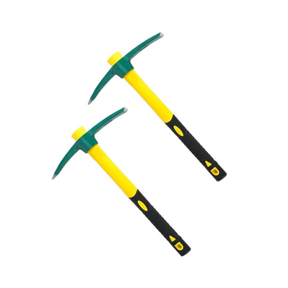 Pickaxe Mattock Hoe Heavy Duty Gardening Hand Pick, Pick Ax Hand Tool for Digging Weeding Exploration Camping
