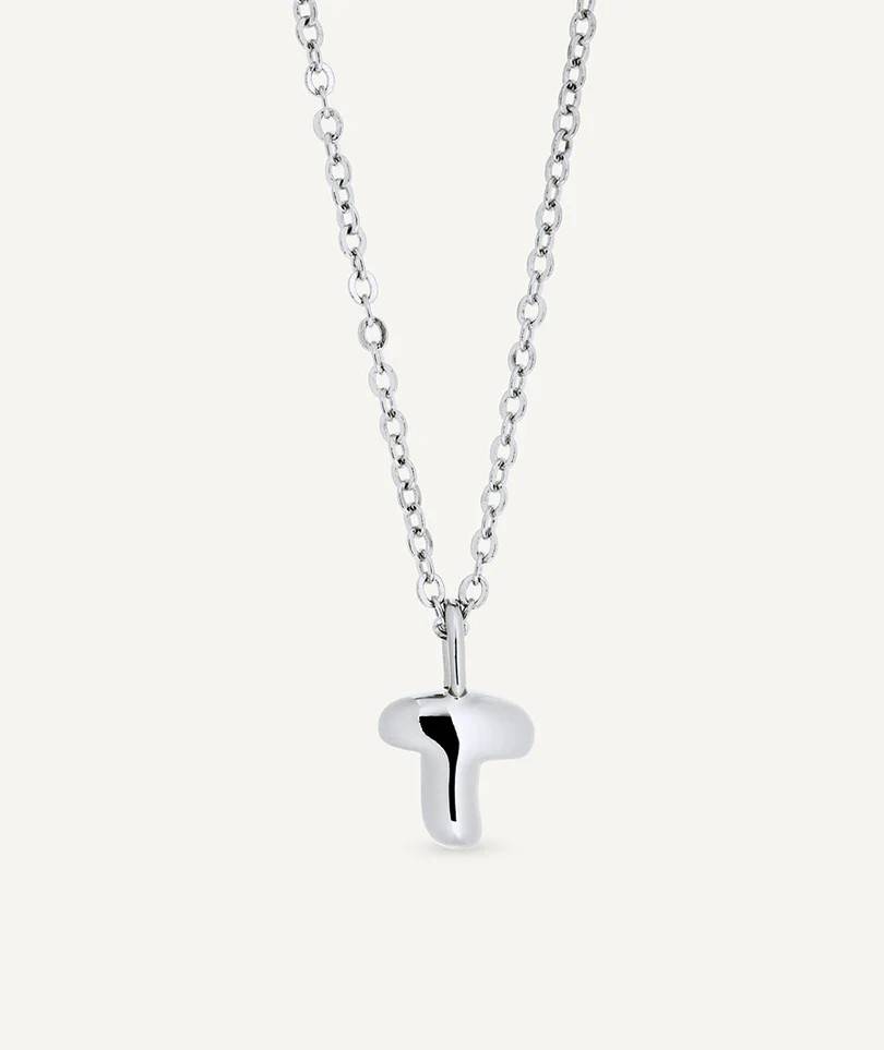 VIDAL & VIDAL Bokstav T Halsband (Silver)