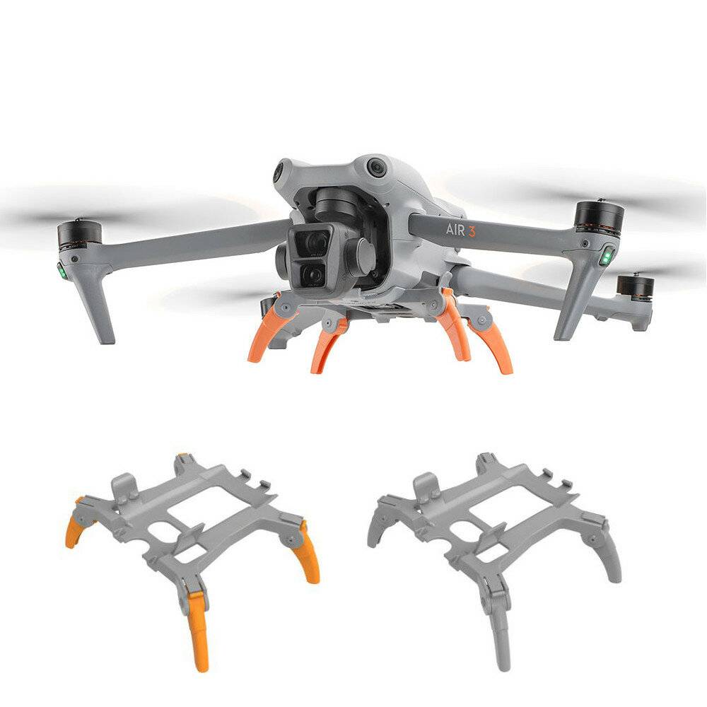Sunnylife Fällbara Förlängda Höjningsspindeldrivställ för DJI AIR 3 RC Drone Quadcopter