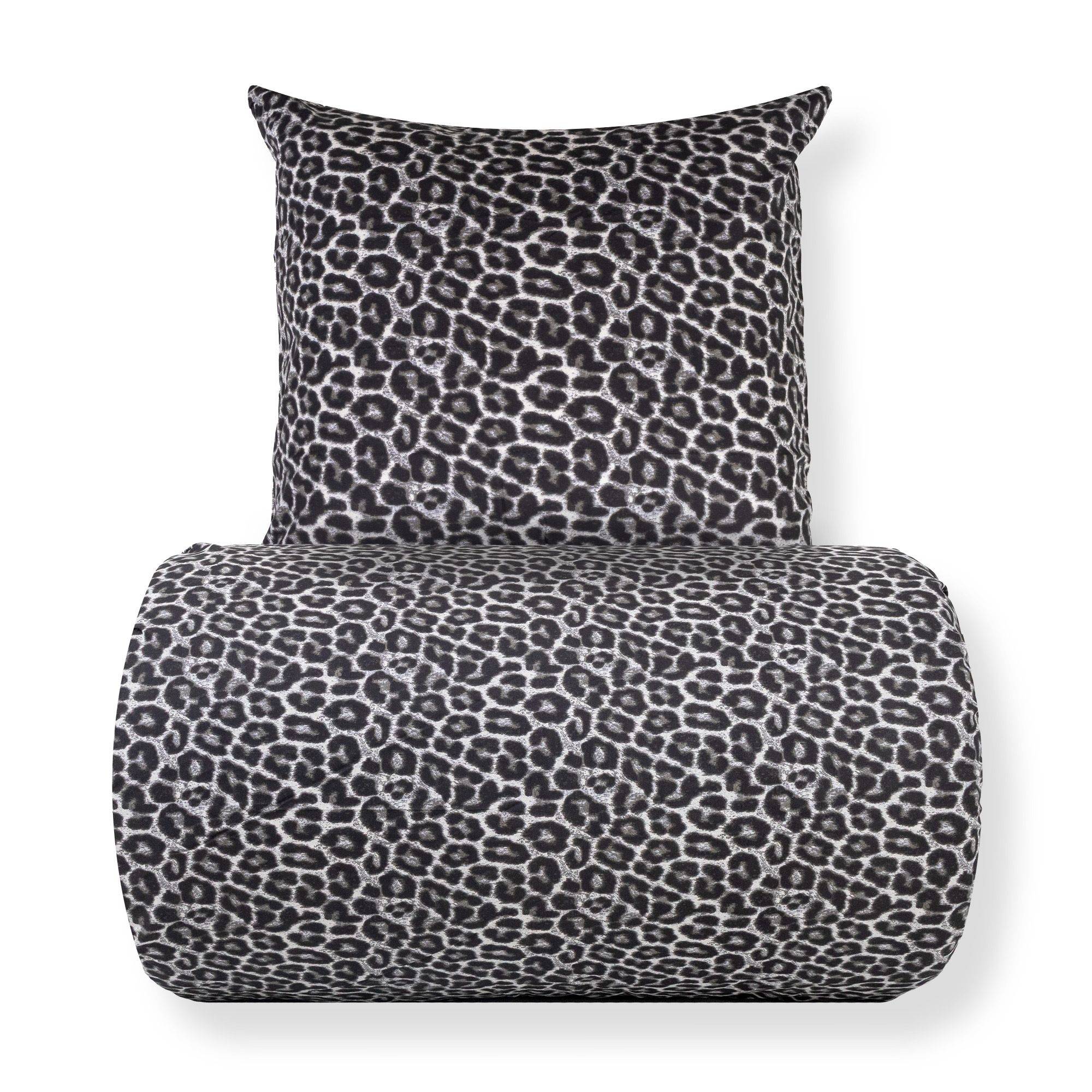 Dobbelt sengetøj 200x200 cm - 100% Bomuld - Leopard print