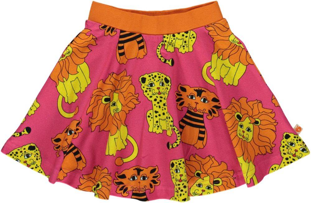 Nederdel Løve, Tiger, Leopard - Pink / 2-3