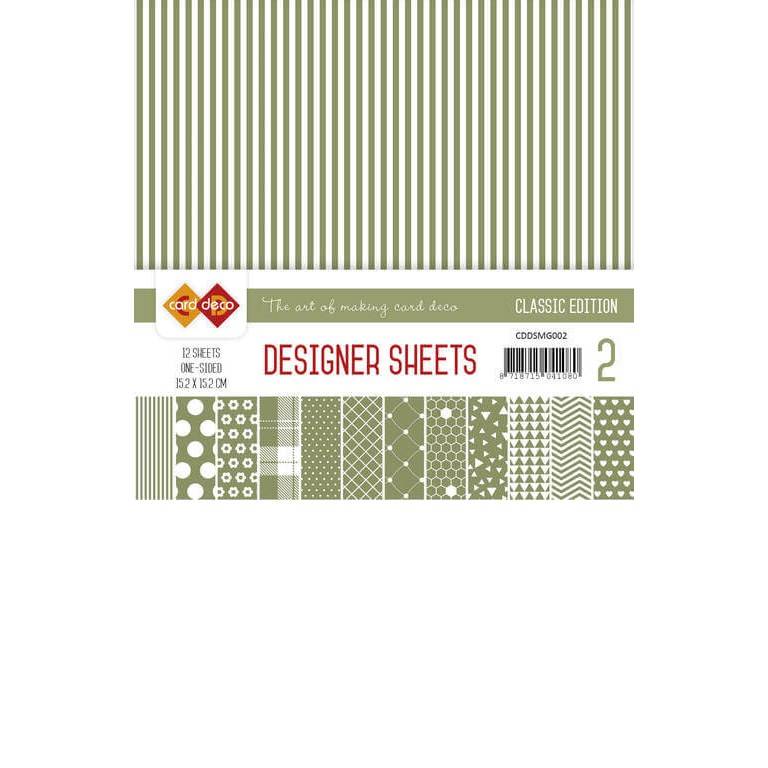 Paper pack - 15x15cm - Classic Edition - Green