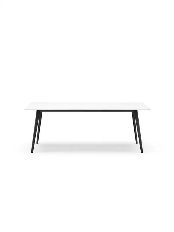 JW2090 bord fra Montana Snow (Silk laminat) / Sort (lakeret) - Jacobsen Plus