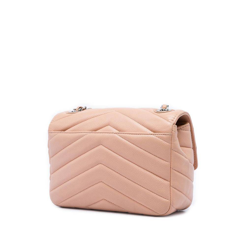 Chanel Vintage Chanel Flap Bag Stl. - Chanel Vintage Från Magasin - Beige (L 15cm x W 21cm x D 7cm)