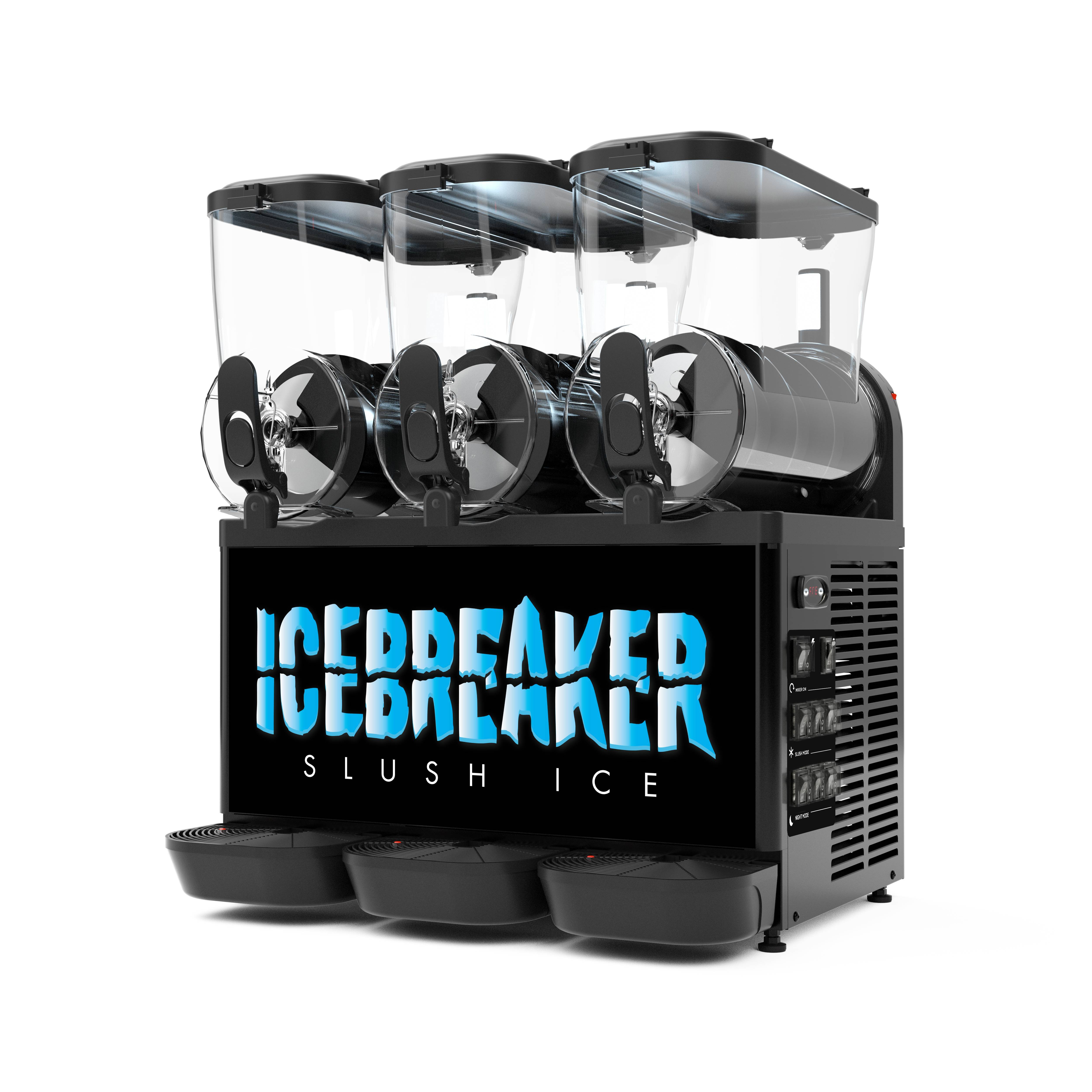 Freeze Sencotel slush ice-maskin med 3 behållare à 12 liter - SVART