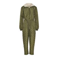 Kaffe, Buksedragter , Dame, Grøn, M, Uld, Quiltet Jumpsuit Grape Leaf
