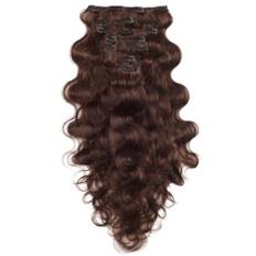 Rapunzel of Sweden Classic Clip-ins Beach Wave / Medium Volume / 7 pieces 60 cm 2.3 Chocolate Brown