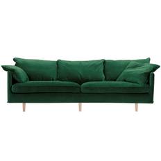 Julia Soffa 3-sits svängd City Velvet (tvådelad) (Färg: Grön Mateus)