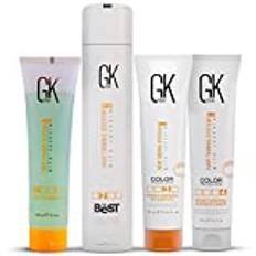 GK Hair Global Keratin Det bästa professionella håret 300 ml Kit Rätande, utjämnande behandling för silkeslen, slät naturlig - Ny formel av GKhair