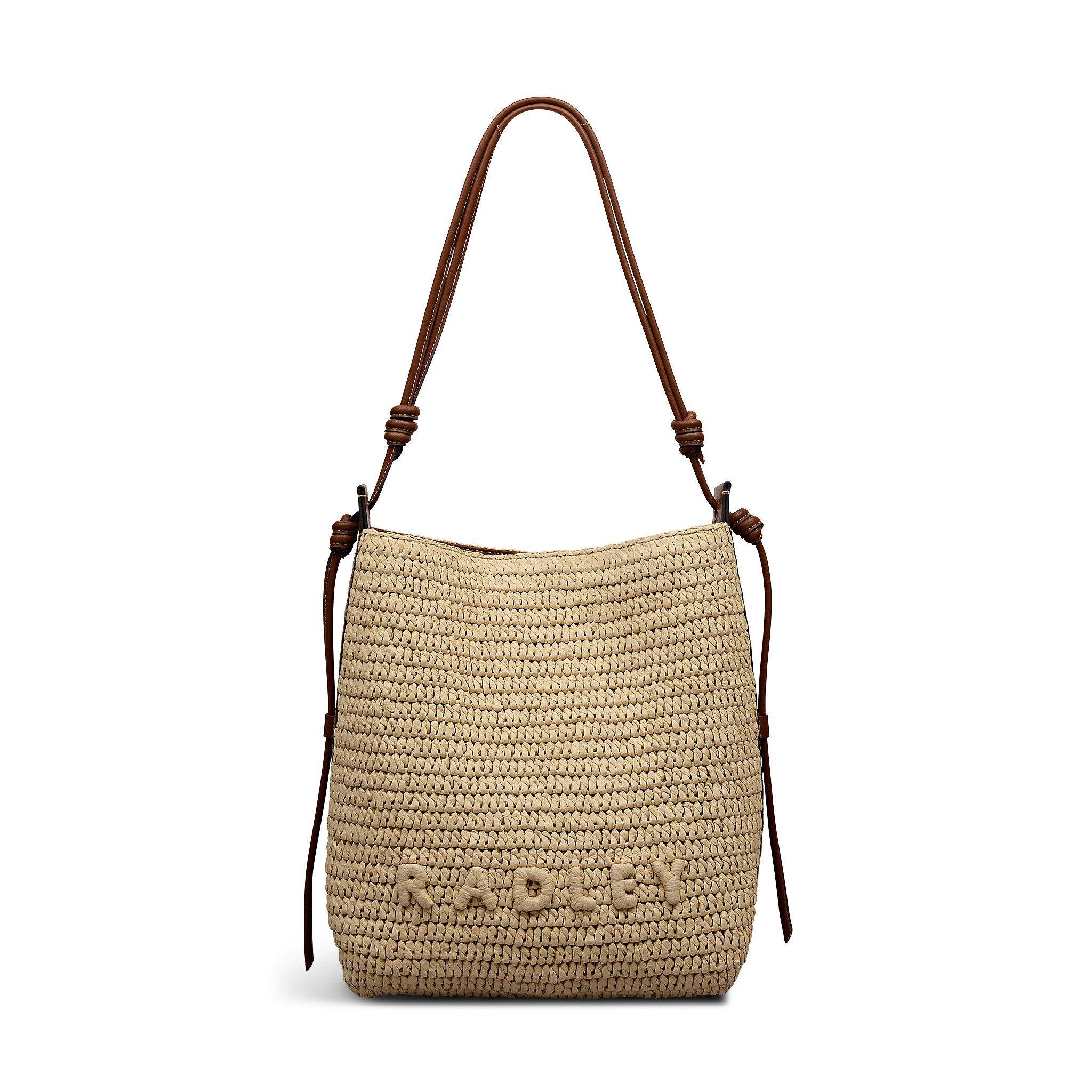 Radley Women's Camden Natural Raffia Straw Bag
