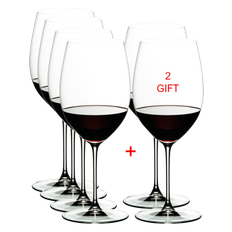 Riedel Veritas Pay 4 Get 6 Cabernet/Merlot Value Set 5449/0-22 , 1 stk = 6 glas