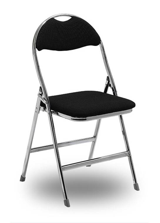 Klappstol Ark svart/krom 4-pack