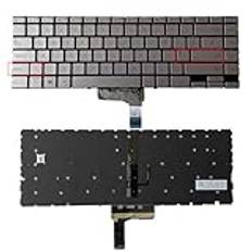 XINDIKBHUB bakgrundsbelyst laptop-tangentbord för Asus ZenBook 14 UM425I UM425IA UM425QA UX425 UX425J UX425JA UX425E UX425EA U4700 roséguld anteckningsbok