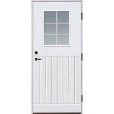 Källvikendörren Ytterdörr Popular 801 Vit - 90 x 210 cm / Vänster