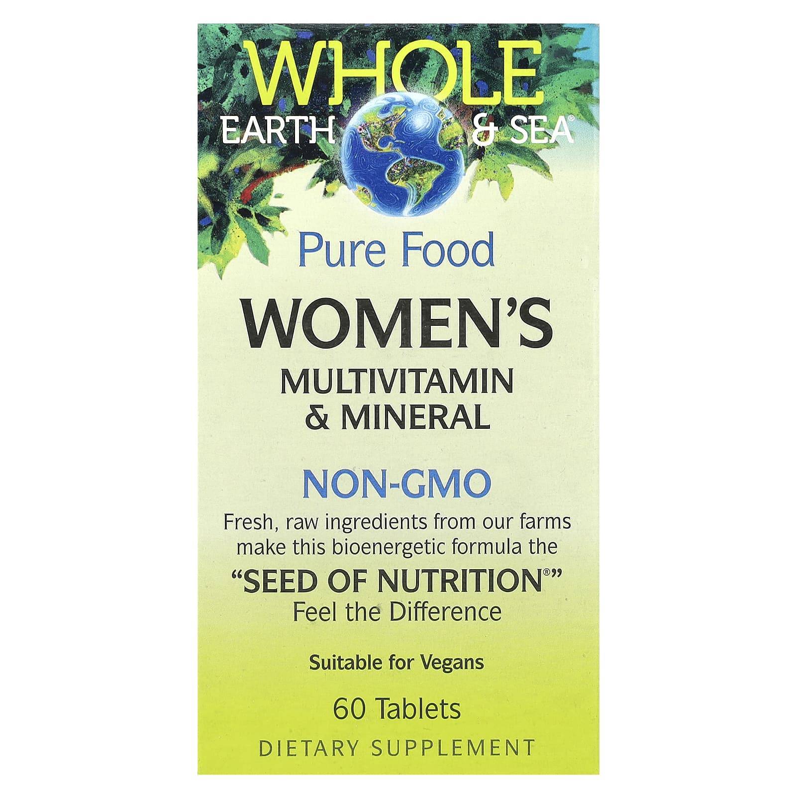 Whole Earth & Sea®, Women's Multivitamin & Mineral, 60 Tablets