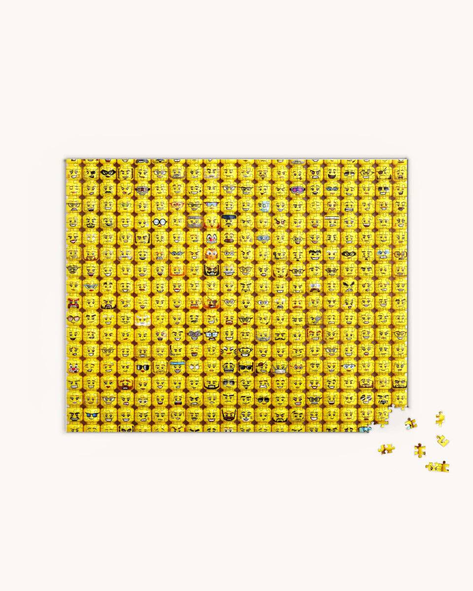 Minifigure Faces 1000 Piece Puzzle