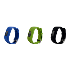 Garmin Vivofit 3/JR/JR 2 Silicone remme pakke - Mørkeblå, Grøn, Sort