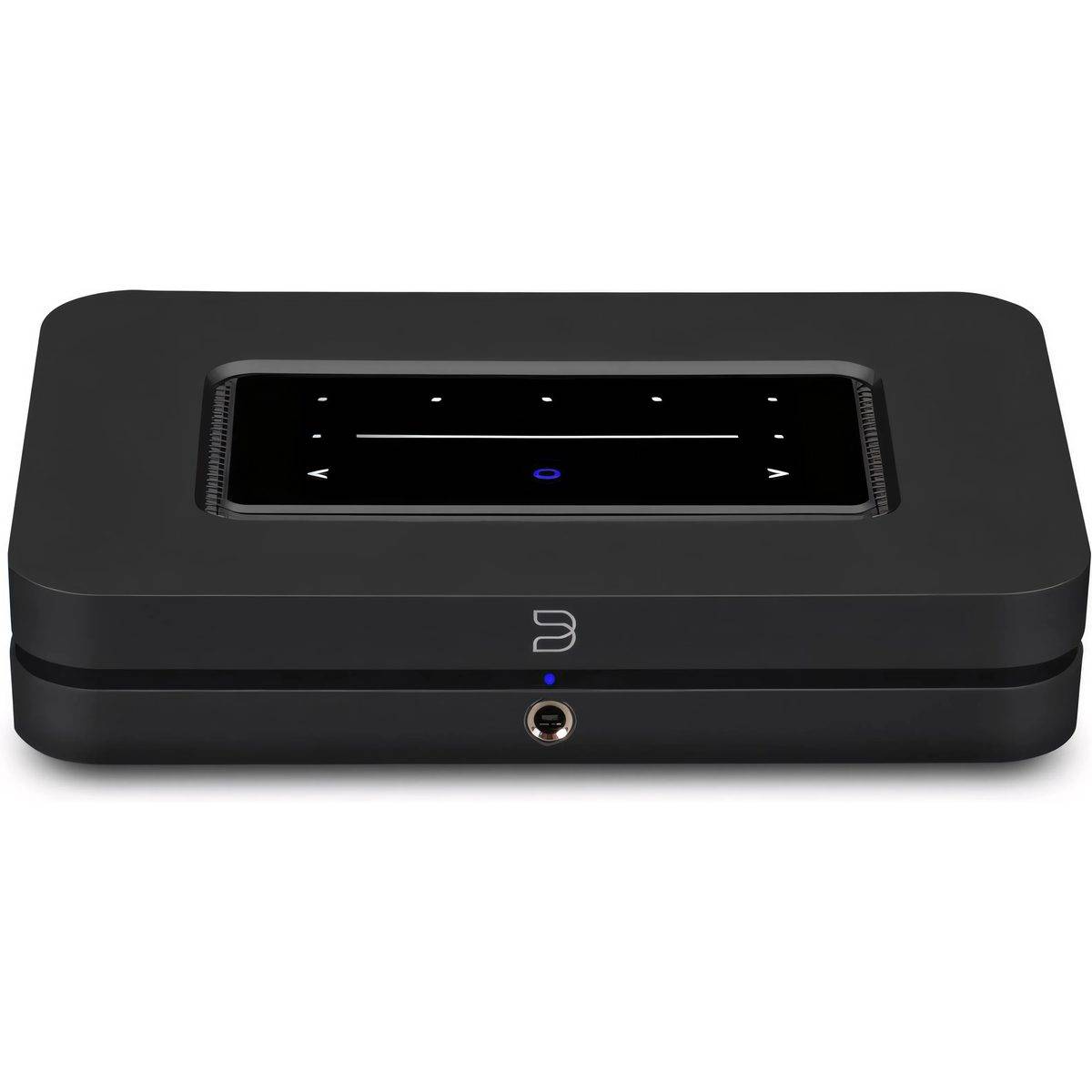 BlueSound NODE sort 2025 - Netværksaudioafspiller, Wi-Fi, Bluetooth, AirPlay 2, Tidal, Roon Ready, Spotify, Ethernet, Integreret DAC, USB-indgang