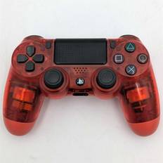 Playstation 4 - Dual Shock 4 Wireless Controller - Crystal Red - PS4 Tilbehør (B Grade) (Genbrug)