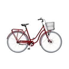 Skeppshult Smile Dam 7-vxl med korg 53 cm Röd Standard Cykel