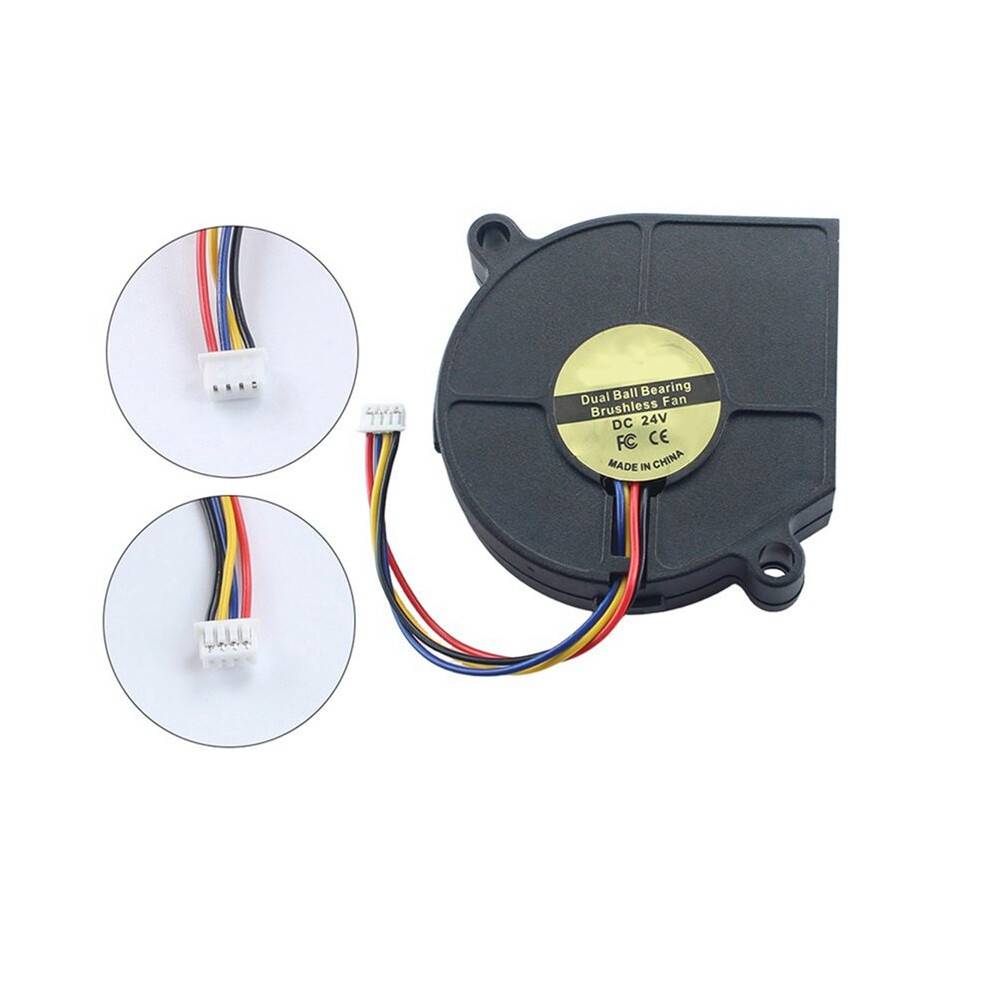 2X Double Turbo Fan 5015 Cooling Fan for Flashforge Adventurer 5M Pro Extruder Hotend Rapid Cooling Fan