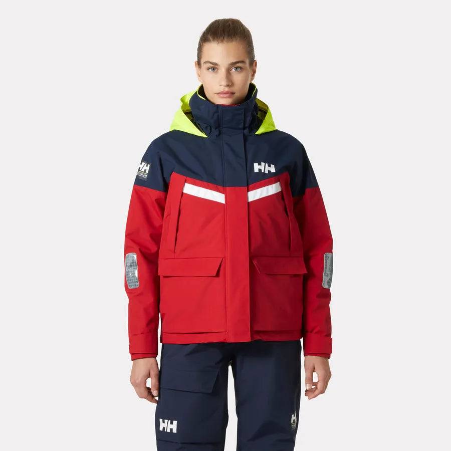 Helly Hansen Women's Pier 4.0 Jacket Sejlerjakke Dame - Red - Red / XS