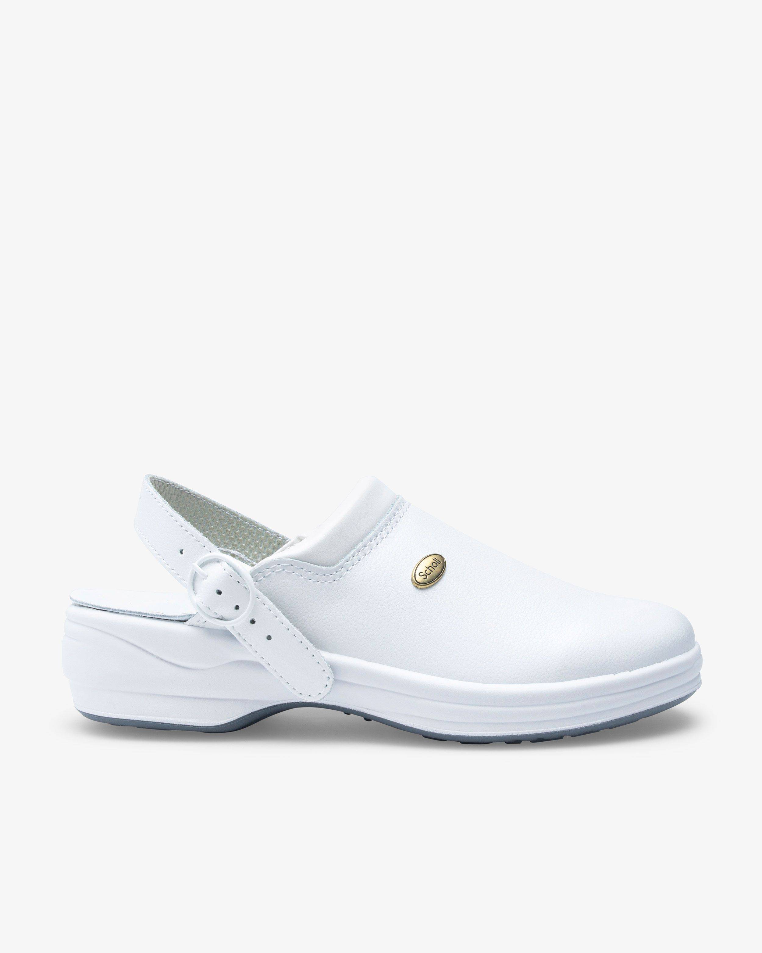 Scholl New Bonus Slip-on Arbetssko Vit