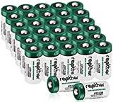 Rapthor 32-pack 1650 mAh CR123A 3 V litiumbatteri CR123/123A/CR17345 för Arlo-kamera ficklampa hög kapacitet med PTC-skyddad [Ej laddningsbar]