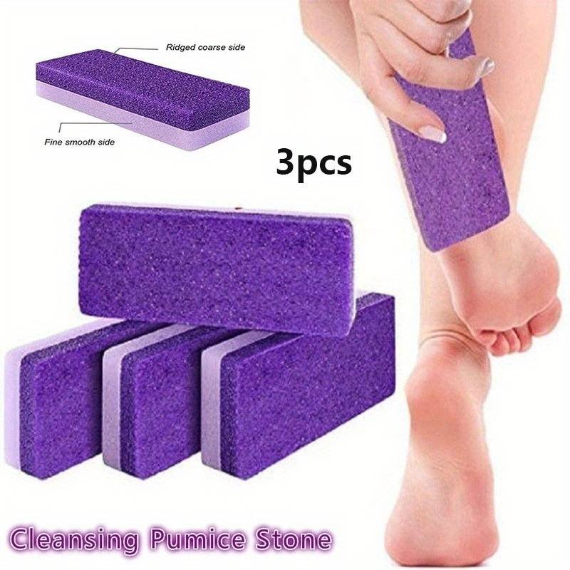 TEMU 3pcs Reusable Foot Pumice Sponge Stones Foot Care Exfoliate Hard Skin Remover Pedicure Scrubber Scrub Manicure Tools Pedicure Spa Supplies
