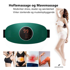 EMS Hoftemassage og mavemassage bælte grøn