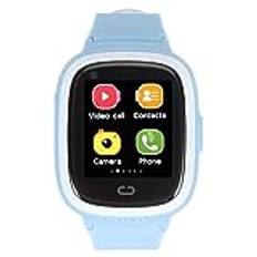 4G LTE Kids Smart Watch, Barntelefon Smartwatch GPS Tracker med WiFi, SOS, SMS, 2 Way Call, Selfie Cam, Klassrumsläge, IP67 Vattentät Pekskärmsur för Pojkar, Flickor (Blå)