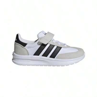 Run 70S 2.0 Kids' Sneakers Flexible Rubber Outsole Lightweight Gym Commuting Training JI4686 - Svart och Vitt (EUR34,EUR35,EUR28,EUR29,EUR30,EUR31,EUR32,EUR33,EUR28.5,EUR30.5,EUR31.5,EUR33.5)