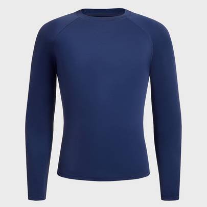 Herr minimalistisk rashguard för pendling och stranden - Marinblå (L,M,S,XL)