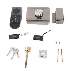 Electronic Deadbolt Door Lock with 2 Cards Fingerprint Password Unlocking APP Control for Apartment