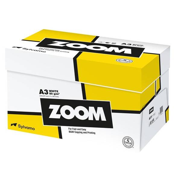 Kopieringspapper A3 80g | Zoom | 2,500 ark [26kg]