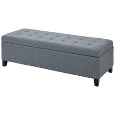 Sittbänk med förvaring ottomansk 125,1 cm