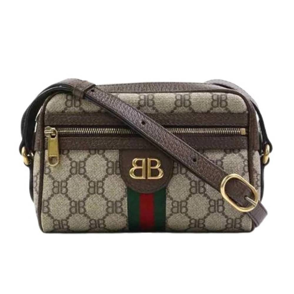 Balenciaga Vintage Pre-owned Canvas balenciaga-tasker - Vintage - Dame - Brun - ONE SIZE -