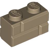 LEGO Tegelsten Mörkbeige 1x2 B9209-4646577