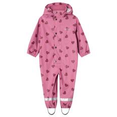 Kuling Leeds Ofodrad Regnoverall Mauve Hearts  122/128 cm  Lila  122/128 cm  unisex