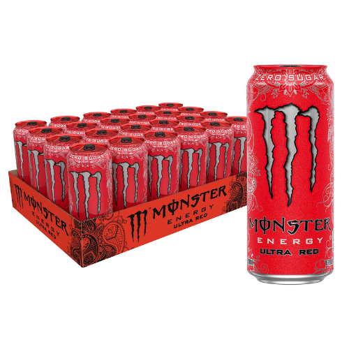 Monster Energy Ultra Red (Sockerfri) 500ml - 24-pack